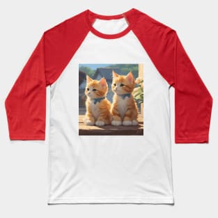 Beautiful cat siblings Baseball T-Shirt